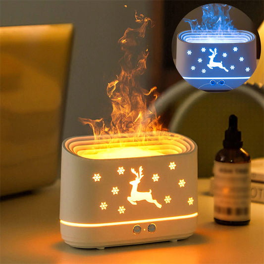 Elk Flame Humidifier Diffuser & Christmas Lamp