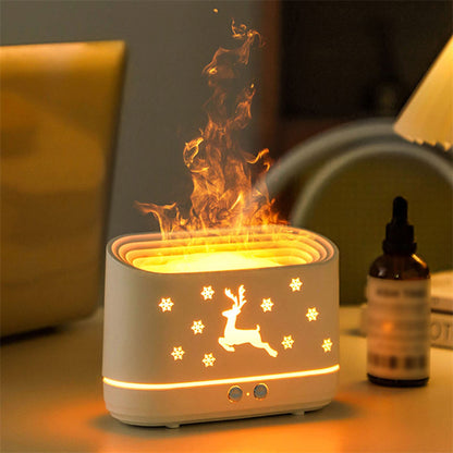 Elk Flame Humidifier Diffuser & Christmas Lamp